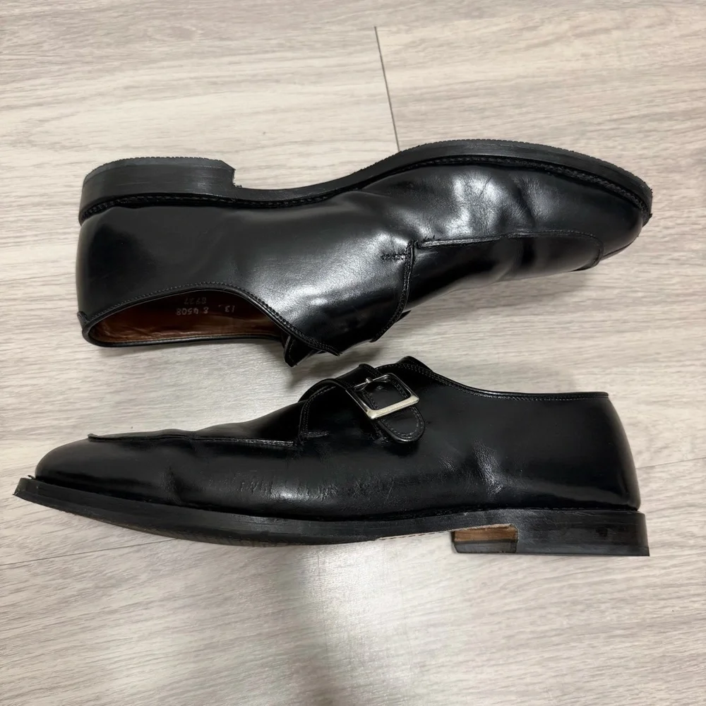 Allen Edmonds, Black, Monk Strap Dress‎ Shoe  | Men’s 13